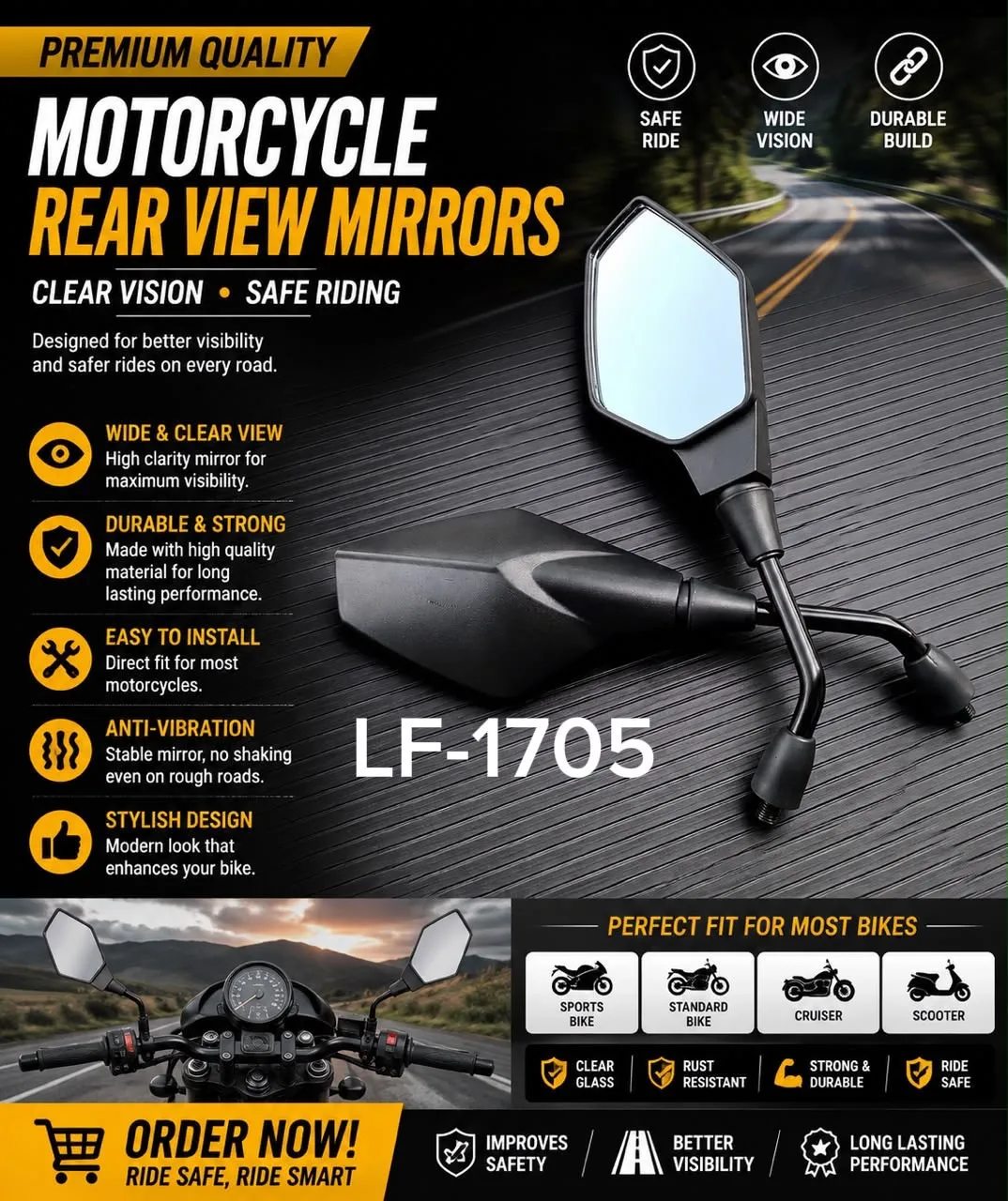 SIDE MIRROR FOR BIKE